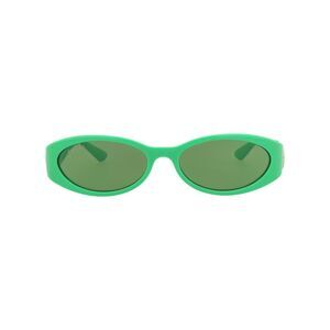 Gucci Round-Frame Injection Sunglasses Green Womens